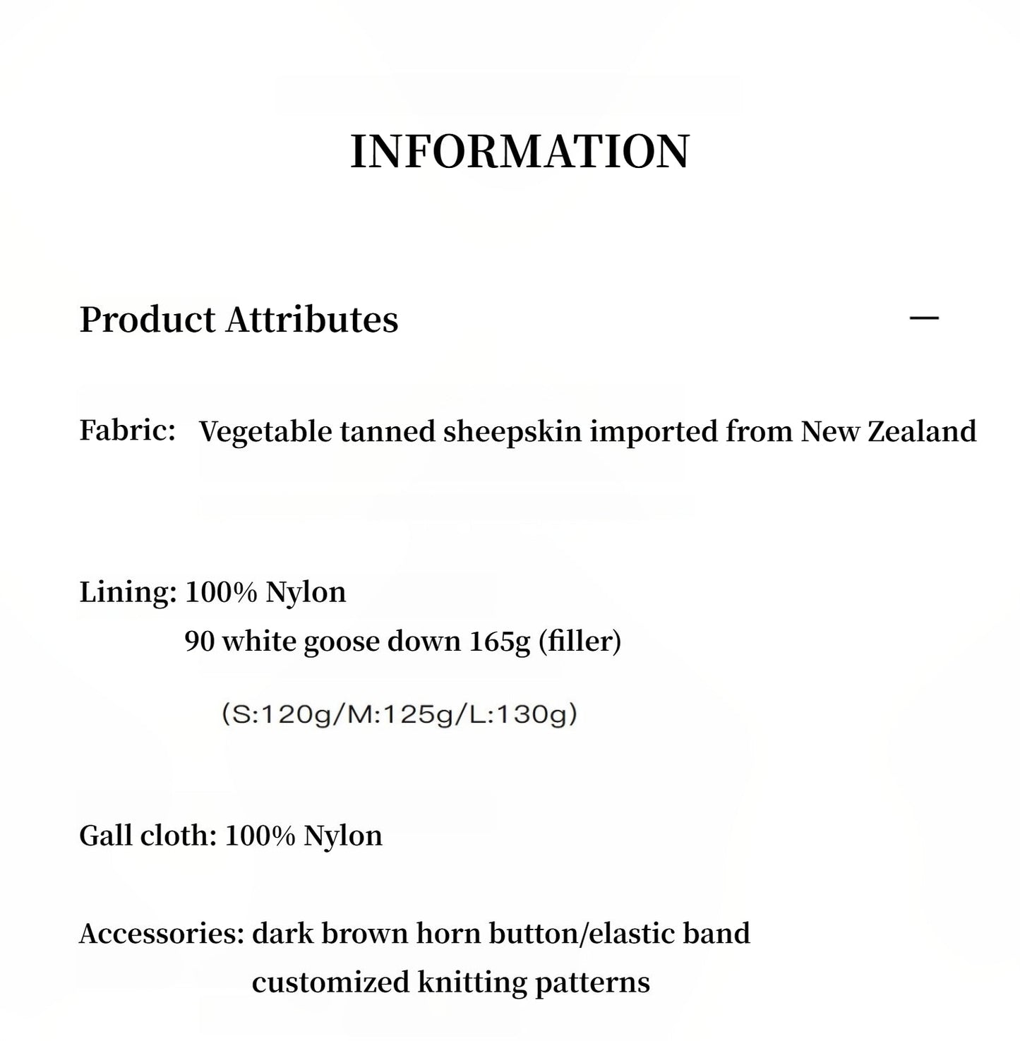 "Jumping City" Imported Suede Sheep Leather Sheep Curl Lapel White Goose Down Parka