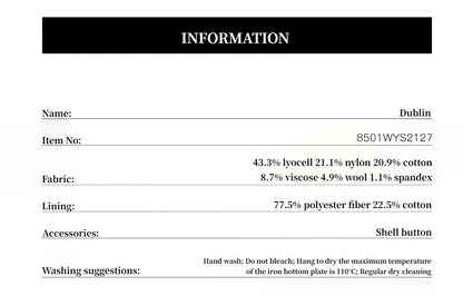 "Dublin" Lapel Straight Shoulder Slim Fit Short Sleeve T-shirt Tops Women