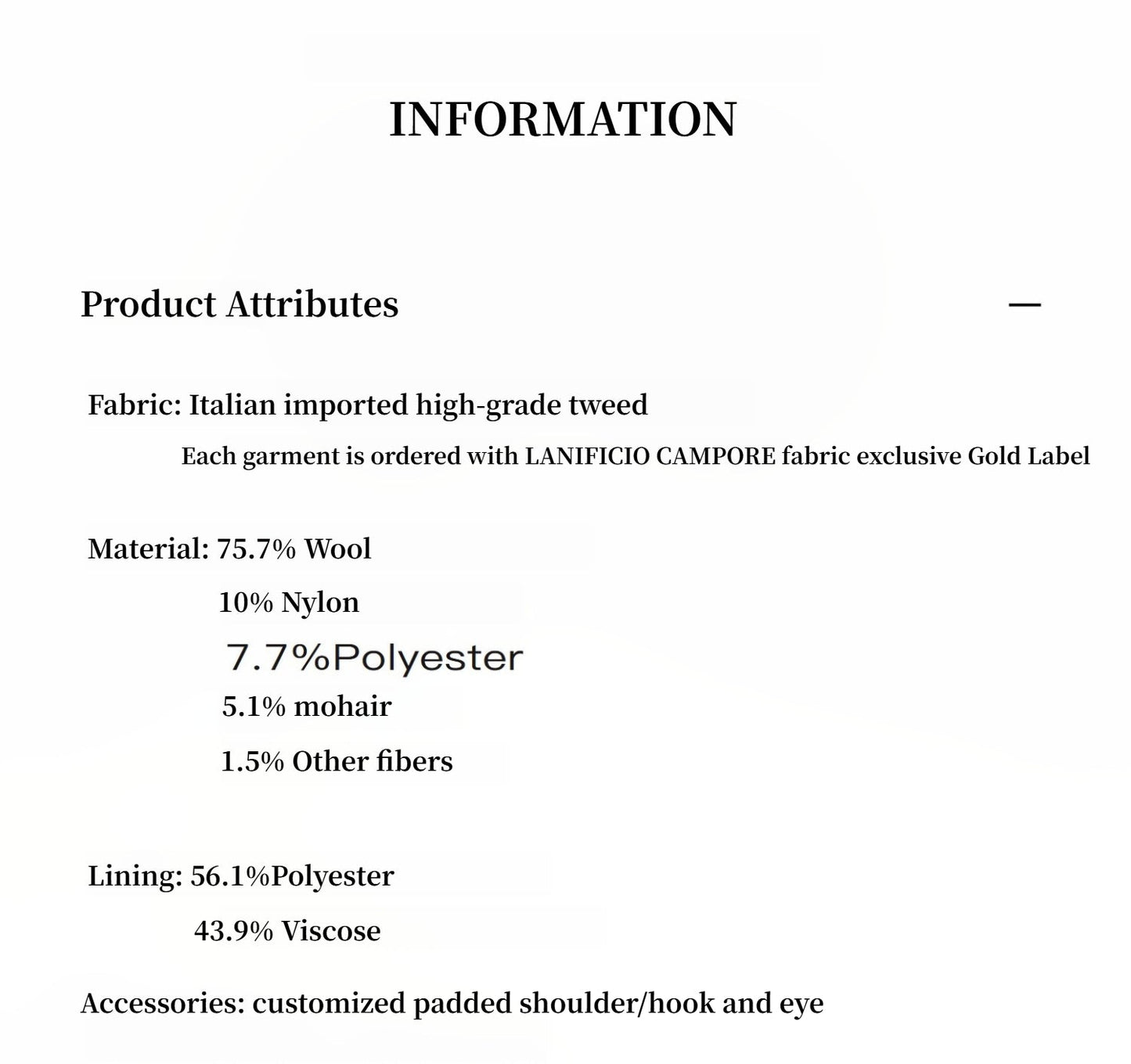 "Sophisticated Lady" Italian Imported Haute Couture Tailored Tweed Jacket with Gold Buttons for Women