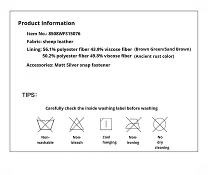 Women's imported first-layer suede sheepskin short autumn leather jacket