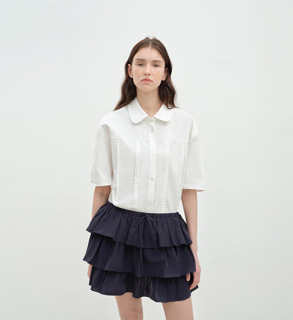 "Sea Salt & Sugar" cotton short-sleeved shirt