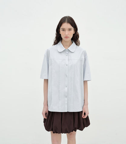 "Sea Salt & Sugar" cotton short-sleeved shirt